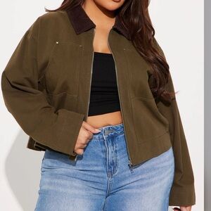 Joelle Barn Jacket - Olive